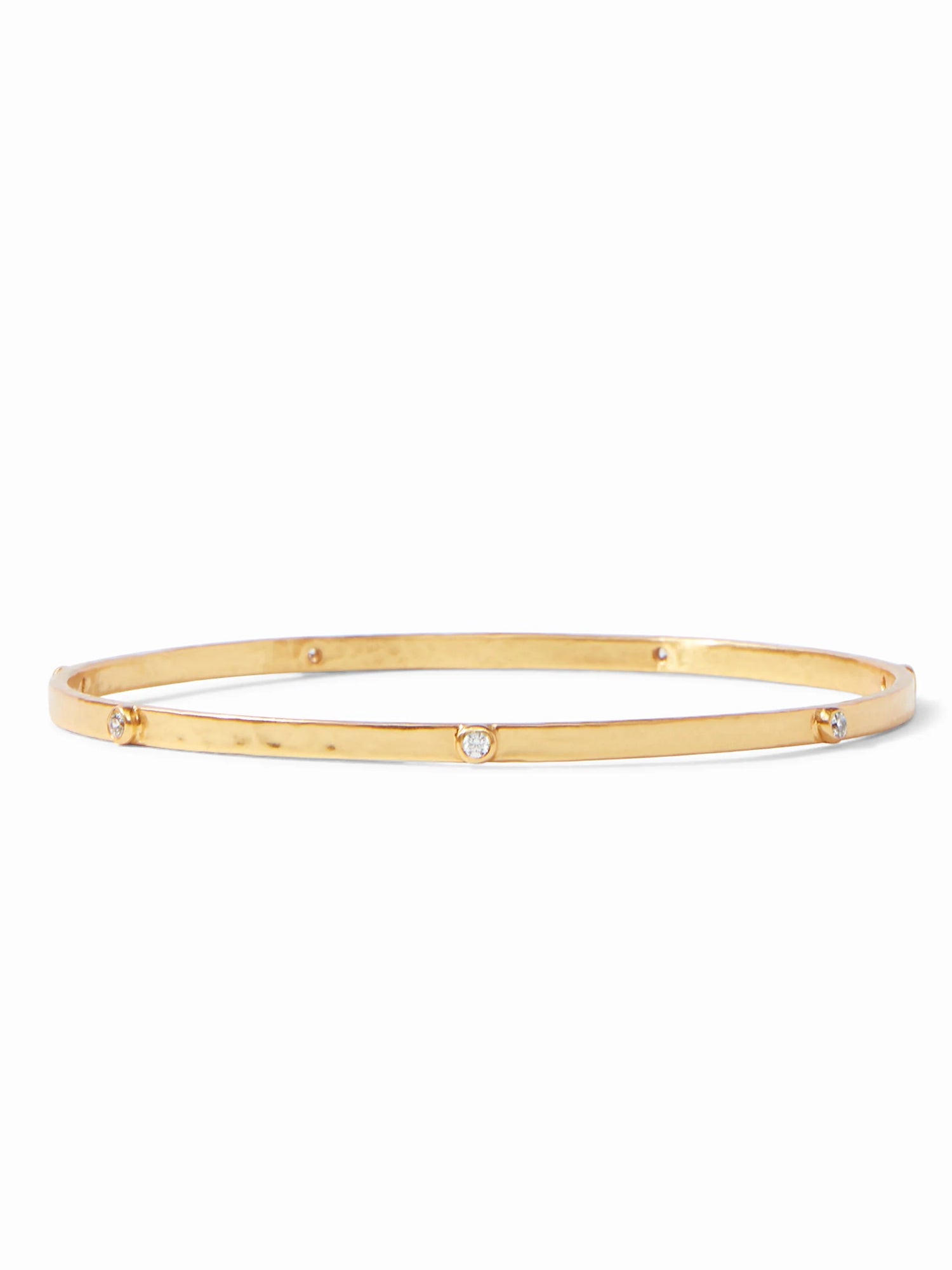 Julie Vos | Crescent Stone Bangle Gold