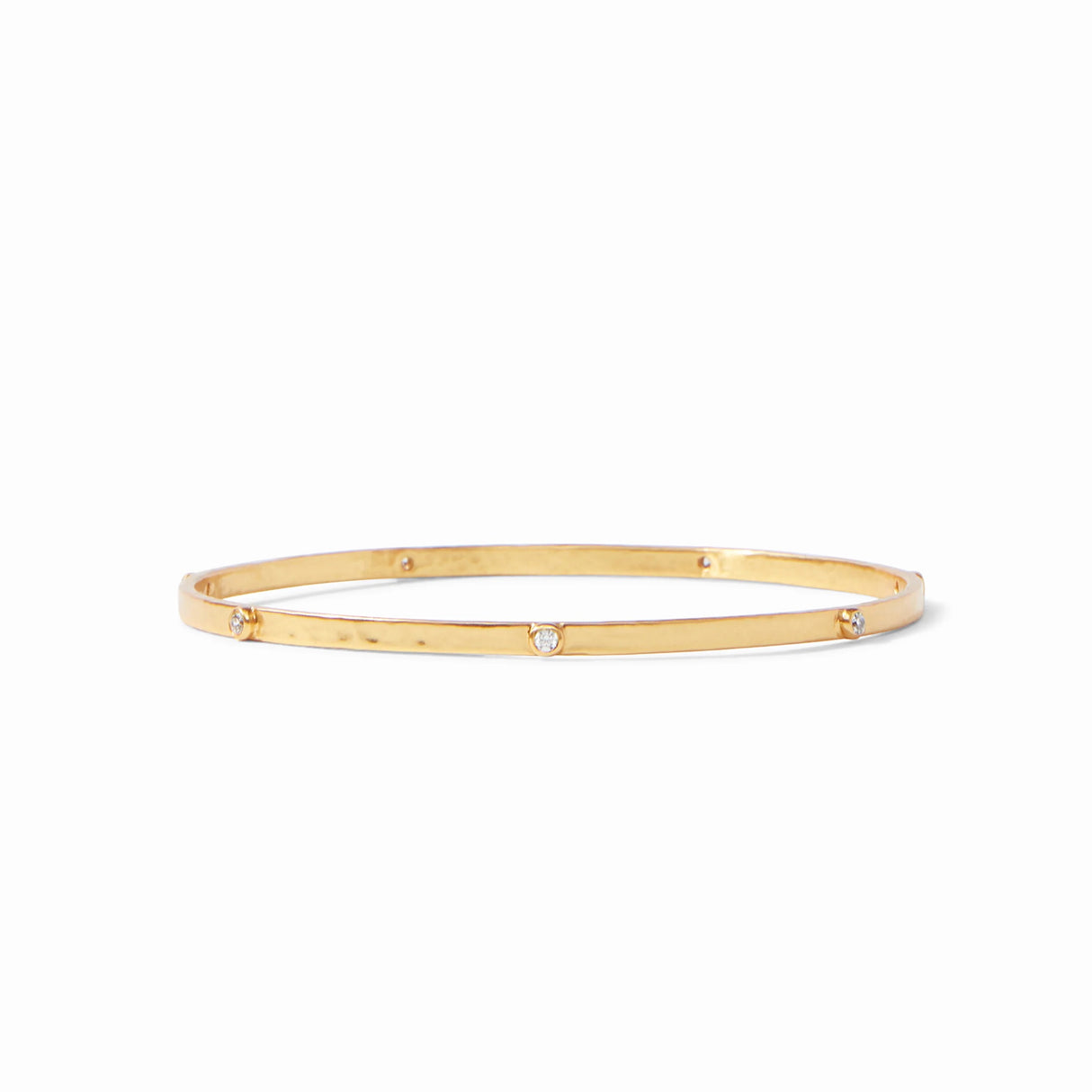 Julie Vos | Crescent Stone Bangle Gold