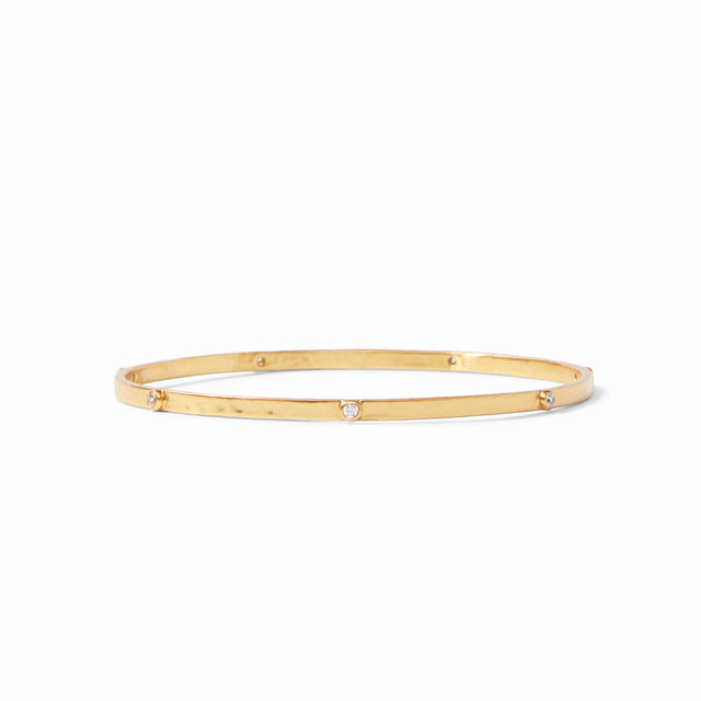 Julie Vos | Crescent Stone Bangle Gold