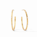 Julie Vos | Crescent Stone Hoop