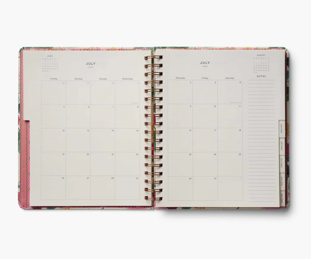 Rifle Paper Co. | 2025-2026 Dahlia 17-Month Academic Hardcover Spiral Planner