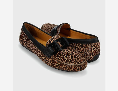 Vaneli Shoes | Aiker Moccasin in Camel Leopard