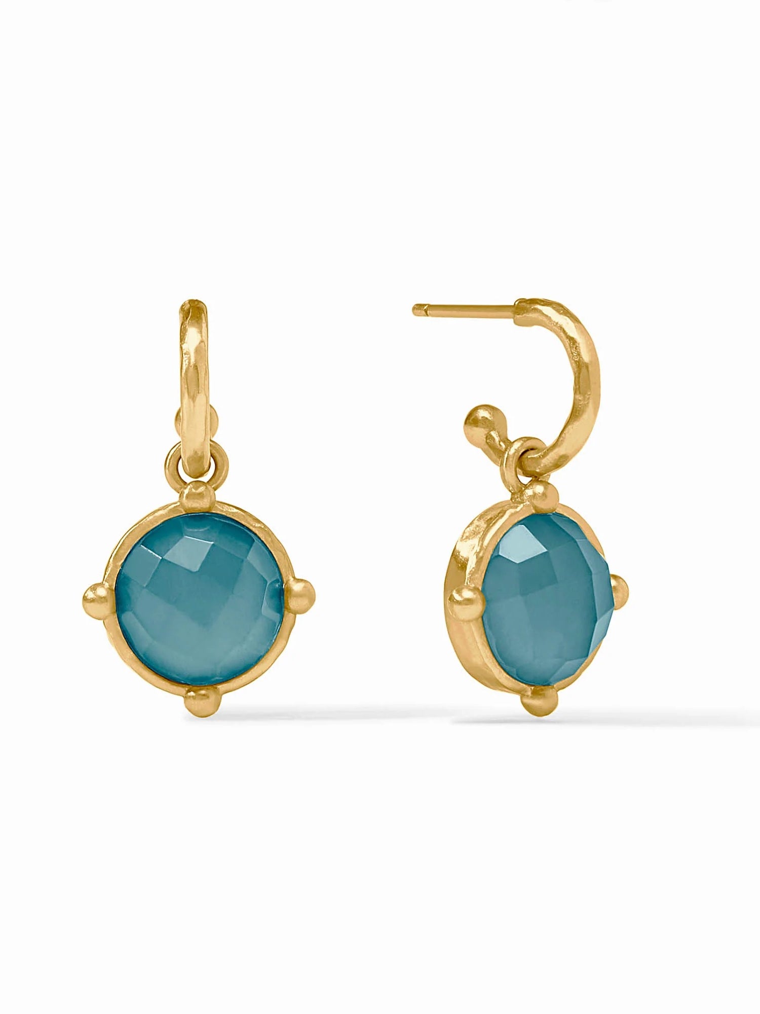Julie Vos | Honeybee Hoop & Charm Earring- Gold