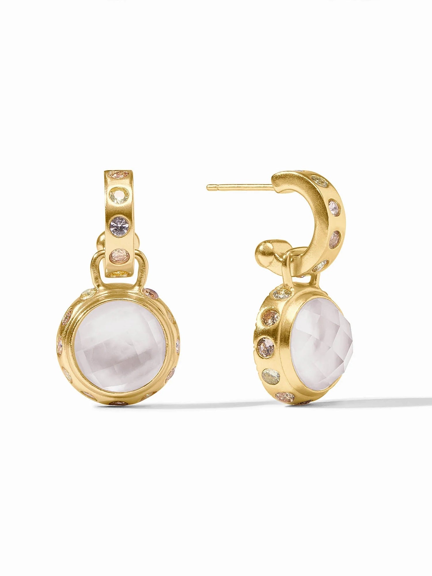 Julie Vos | Rainbow Hoop & Charm Earring