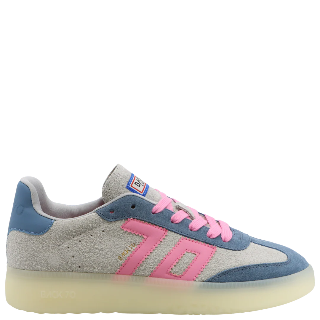 Back 70 | Boston LS Sneakers in Grey Jeans Pink