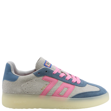 Back 70 | Boston LS Sneakers in Grey Jeans Pink