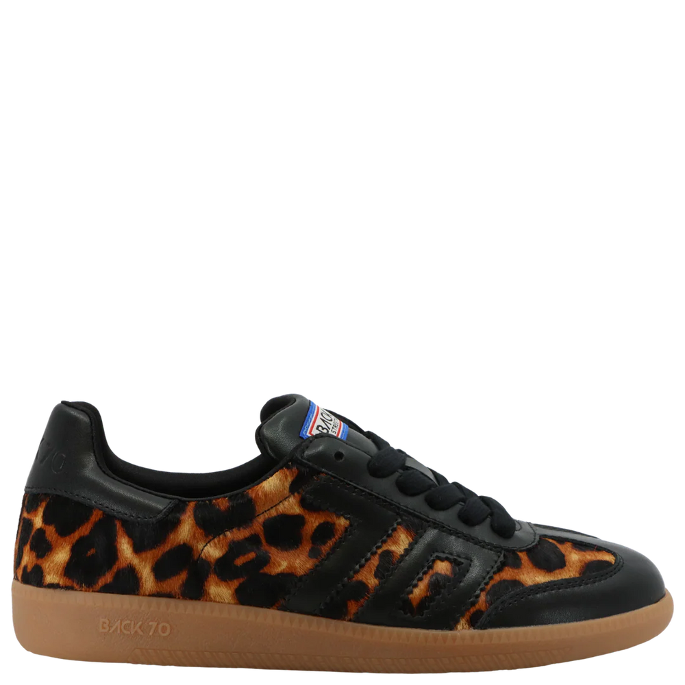 Back 70 | Cloud P Sneakers in Leopard Black