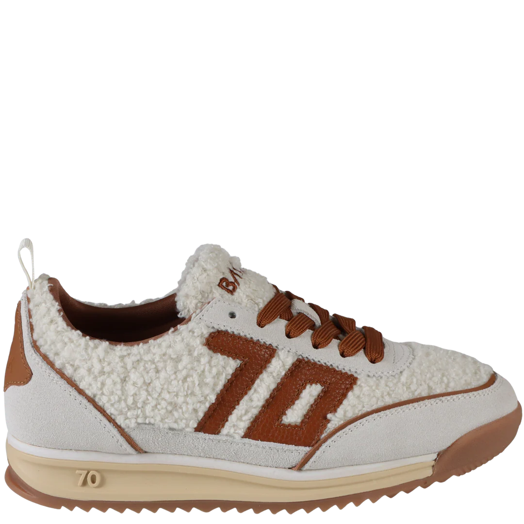 Back 70 | Jogger FT Sneakers in Milk Ice Cuoio