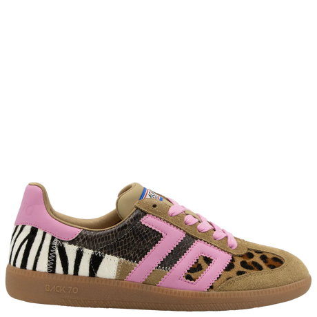 Back 70 | Squid Sneakers in Leopard Zebra Fuxia