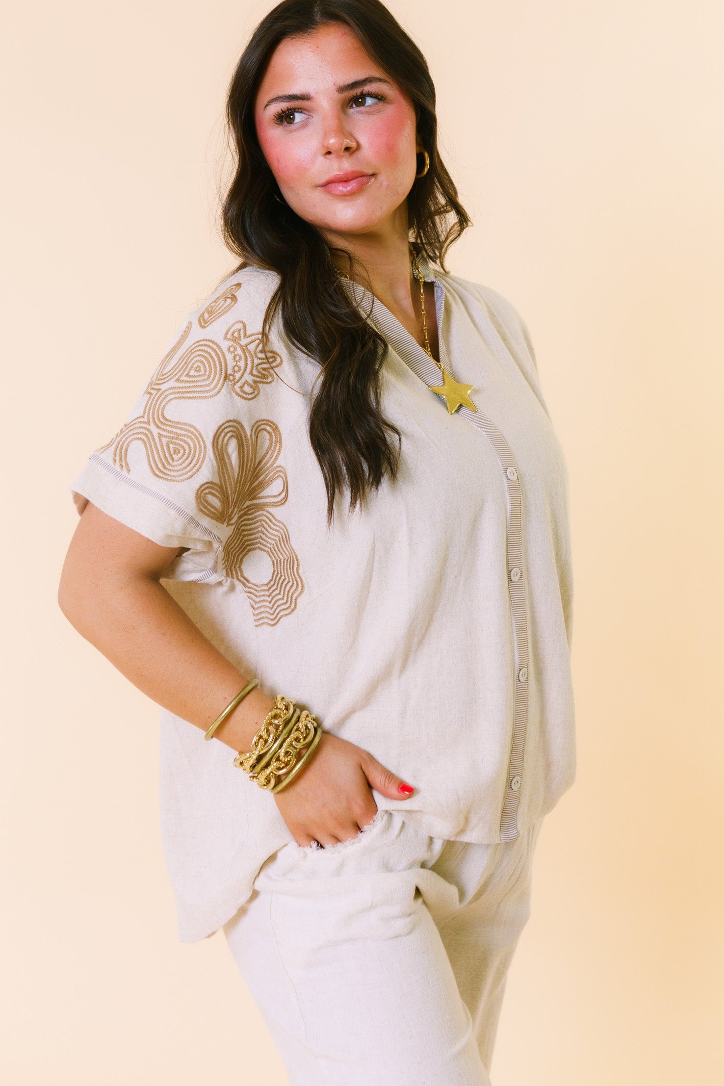 The Susan Embroidered Top