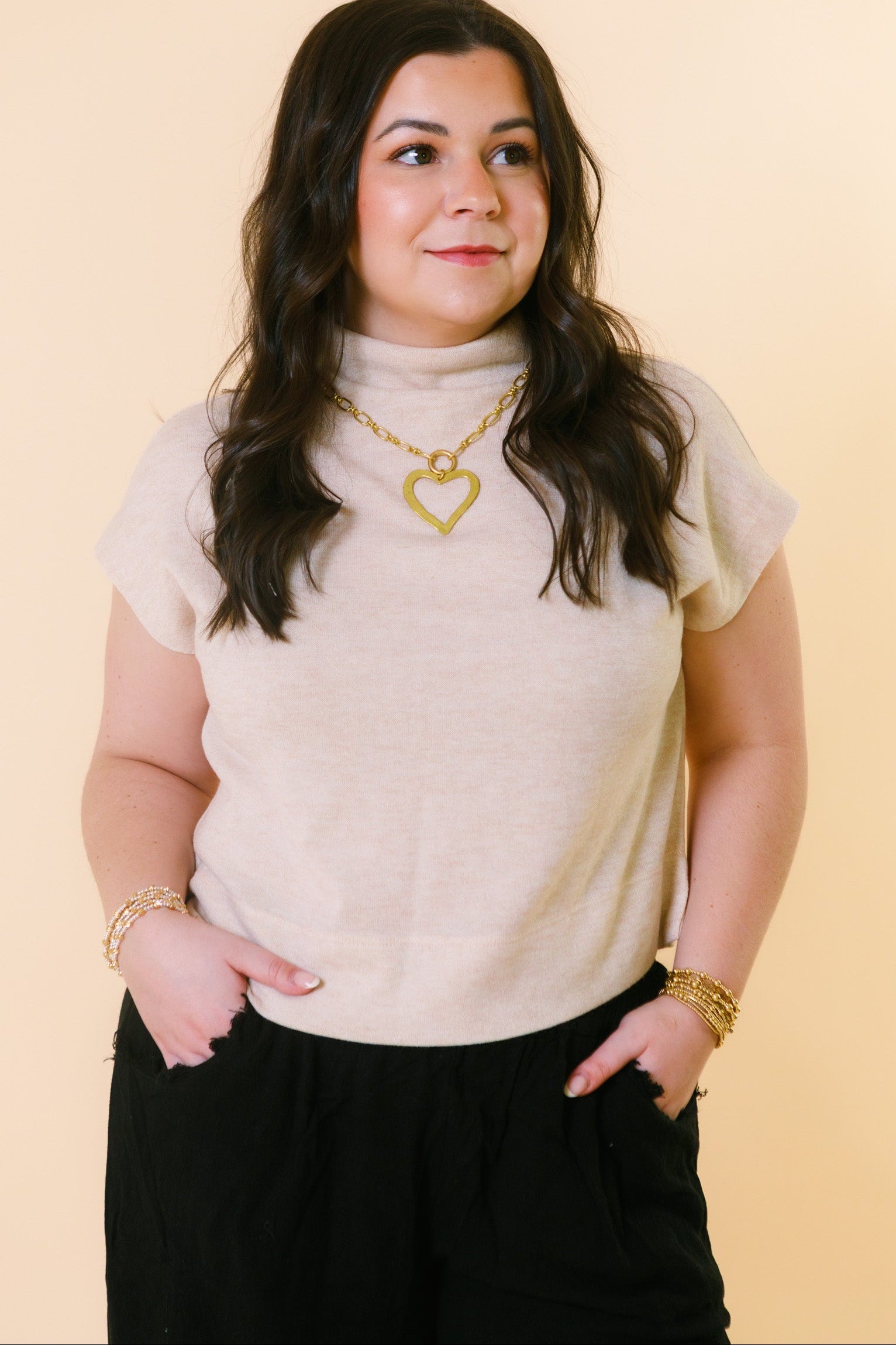 The Sandy Mock Neck Top