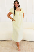 Sunny Stripe Cotton Midi