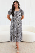 The Petal Sketch Midi Dress