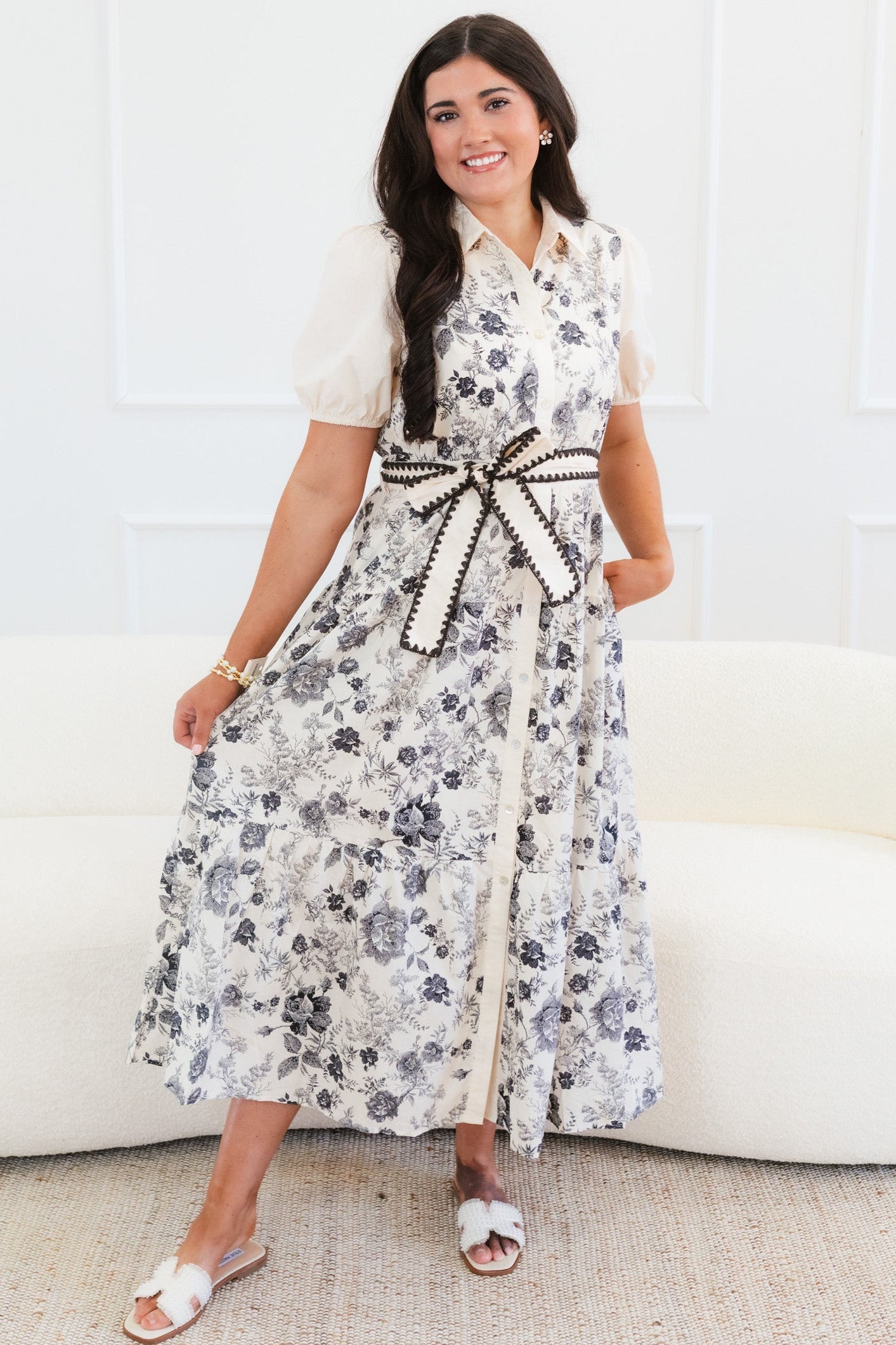 The Amberline Floral Midi Dress