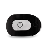 Teleties | Jet Black Large Flat Round Clip