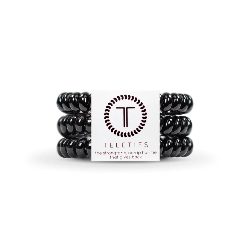 Teleties | Jet Black Small Hair Ties