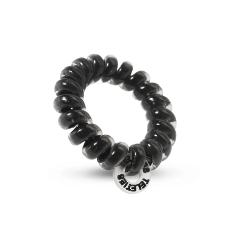 Teleties | Jet Black - Tiny Spiral Hair Ties