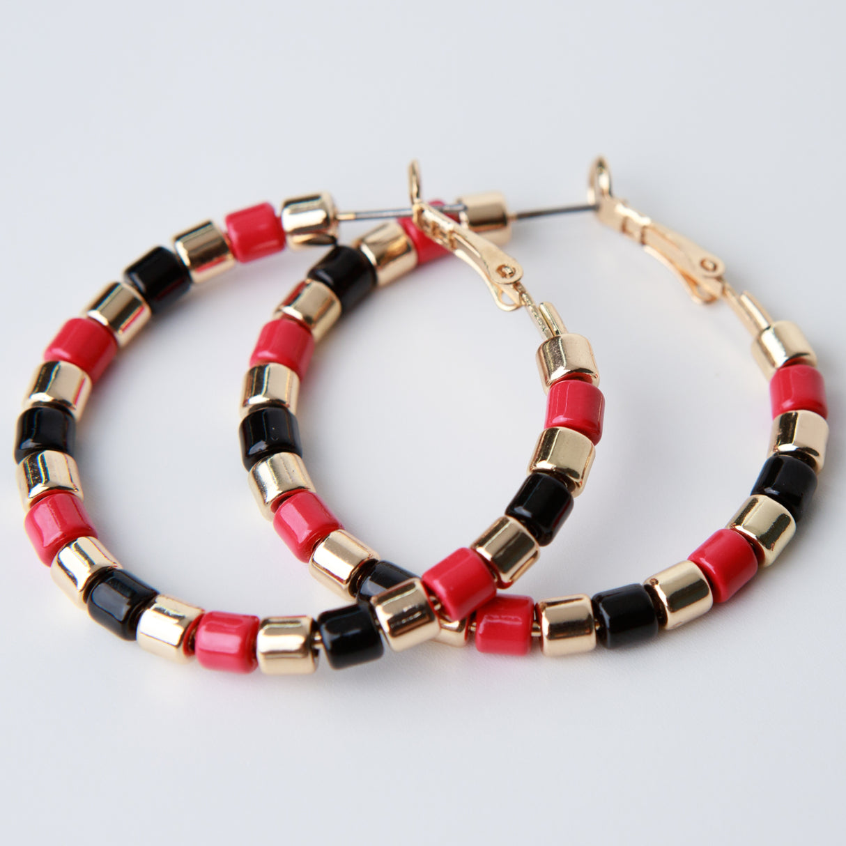 Beads Metal & Acrylic Hoops