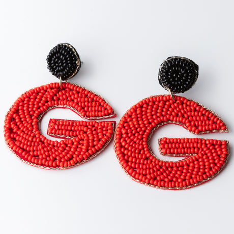G Beaded Earrings