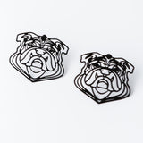 15mm Bulldog Filigree Earrings