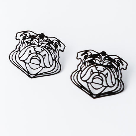 15mm Bulldog Filigree Earrings