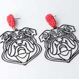 Filigree Bulldog Earrings