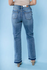 Judy Blue | High-Waist Side Seam Detail Straight Jean