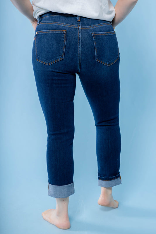 Judy Blue | Vintage Cuffed Capri Jeans