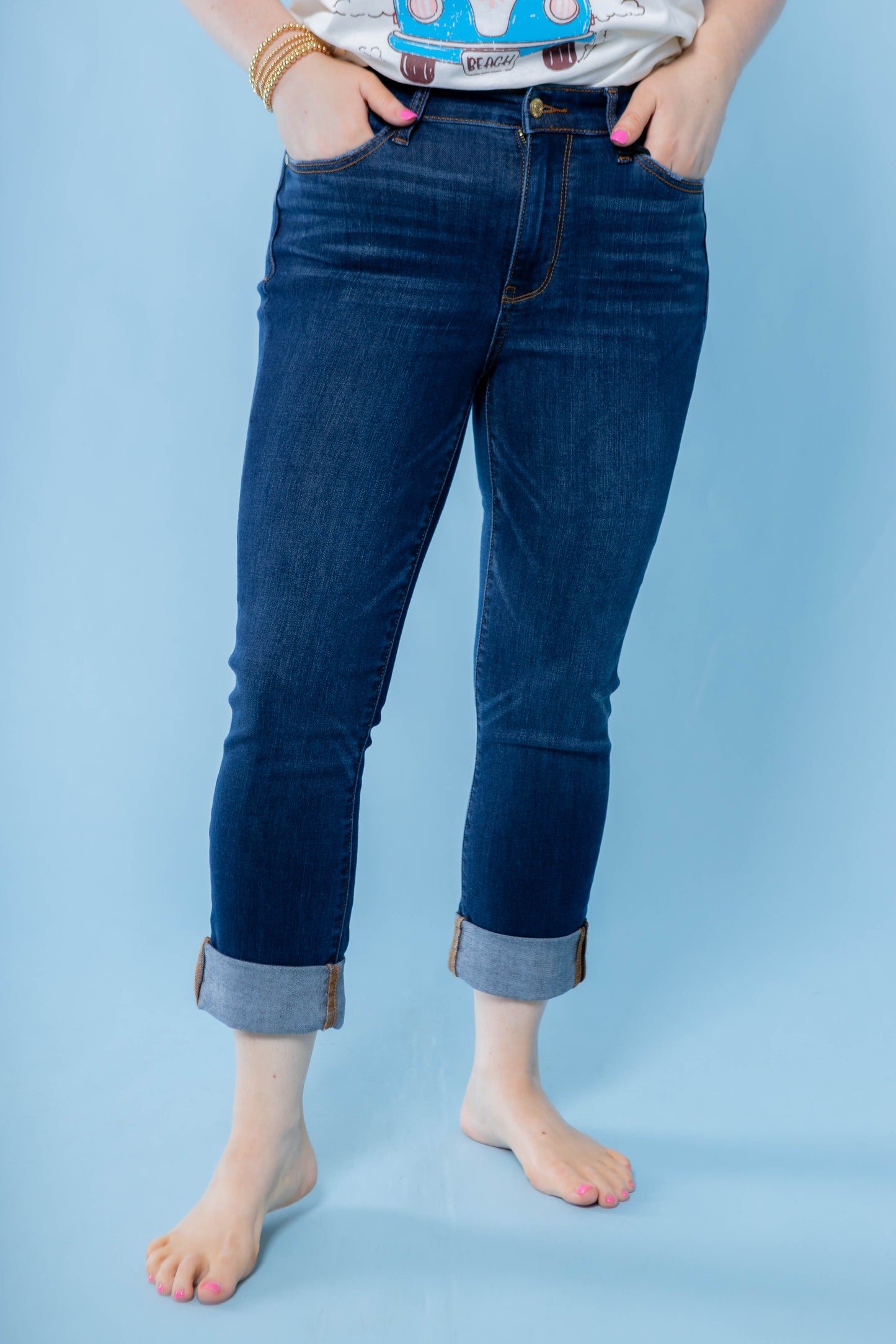 Judy Blue  Vintage Cuffed Capri Jeans – Madisons on Main