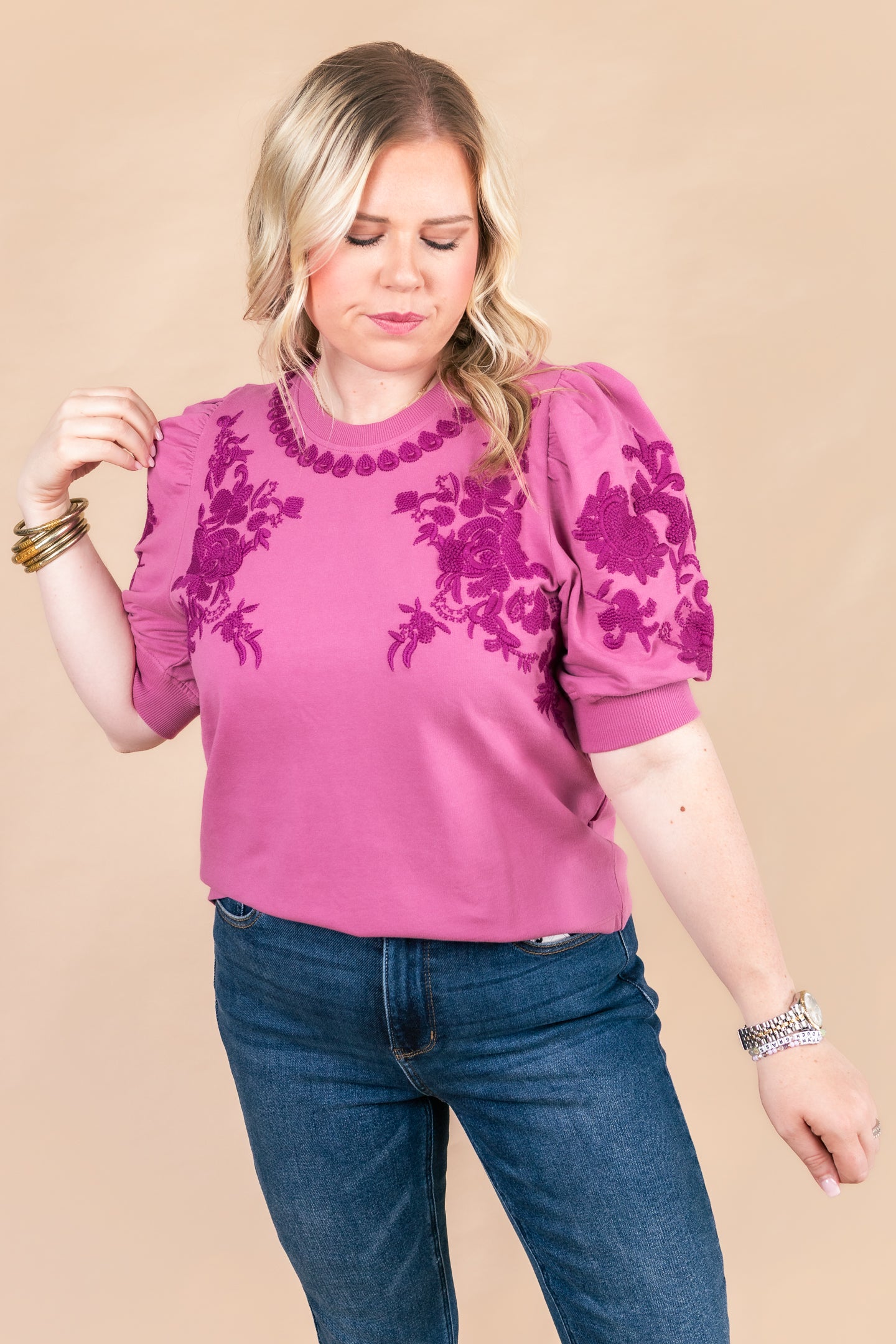 Ivy Jane | Trails of Flowers Knit Top