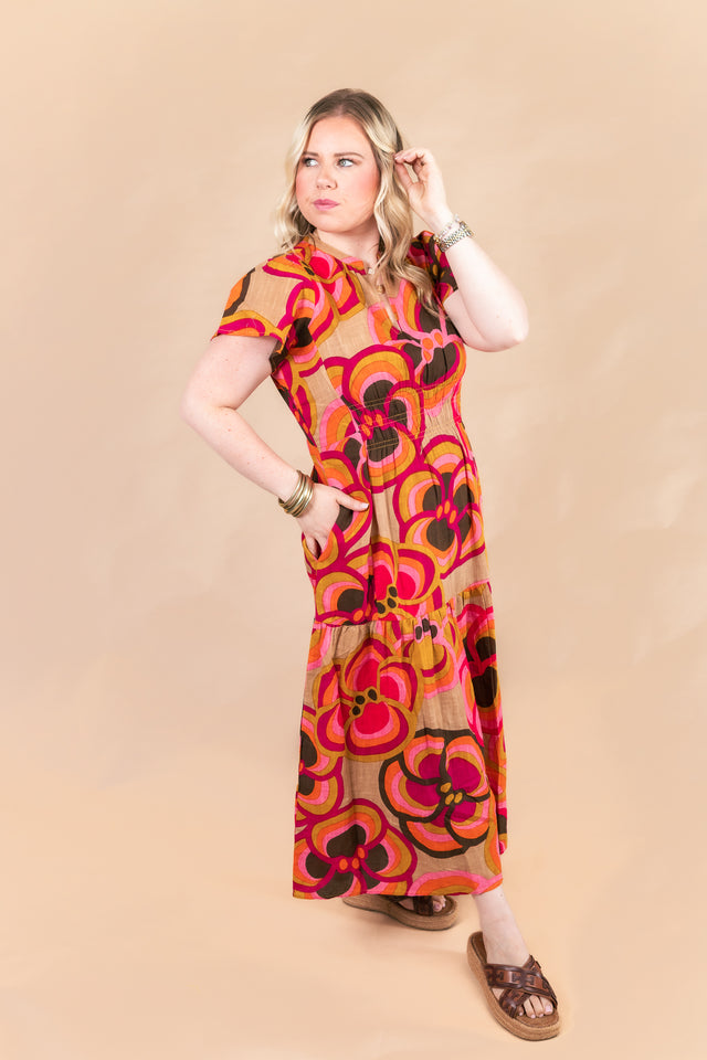 Ivy Jane | Bold Floral Midi Dress