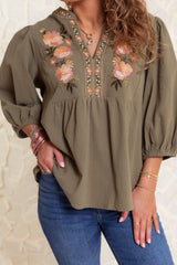 Juliane Embroidered Blouse
