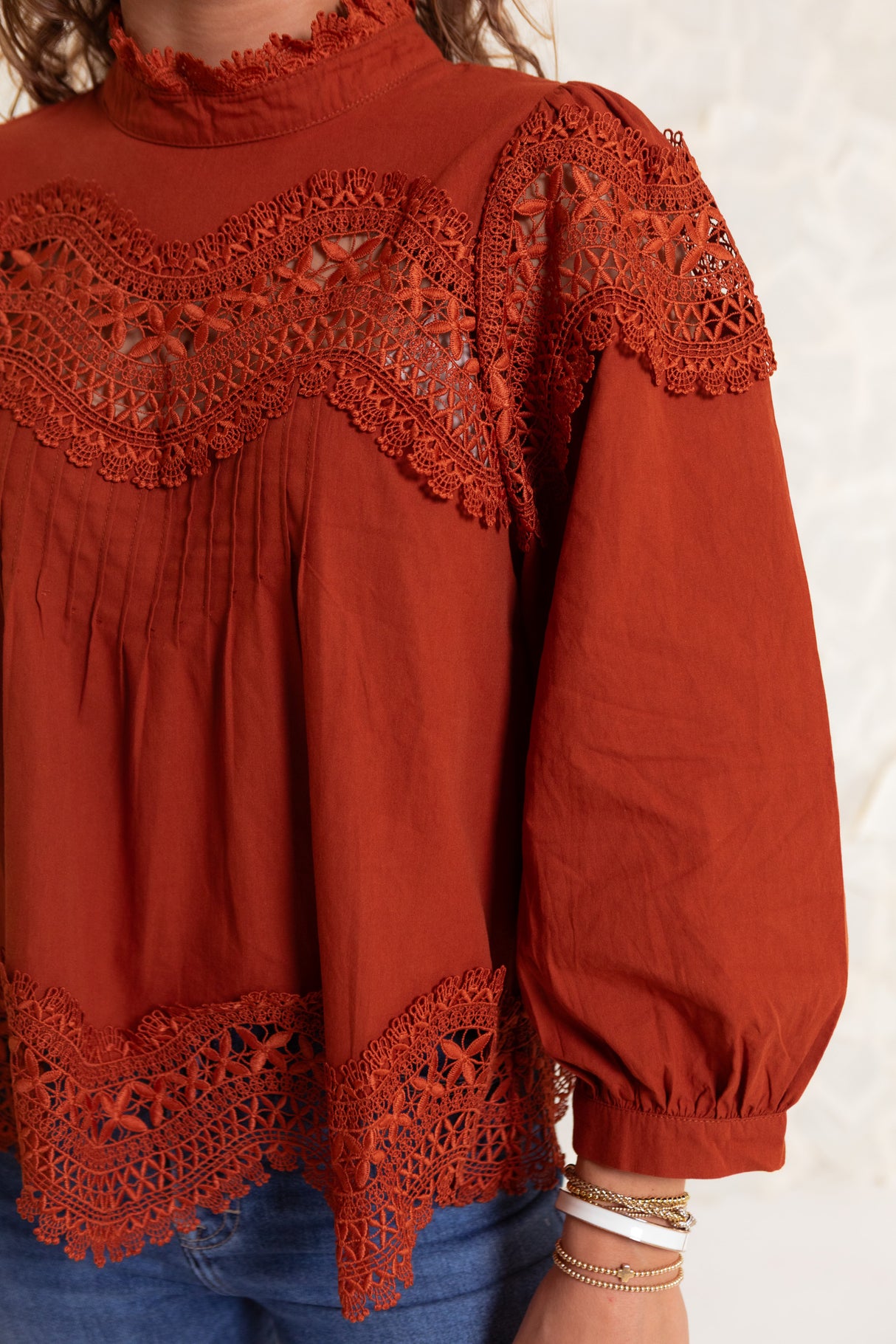 The Cinnamon Lace Blouse