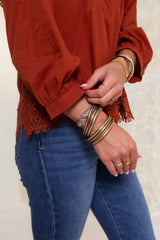 The Cinnamon Lace Blouse