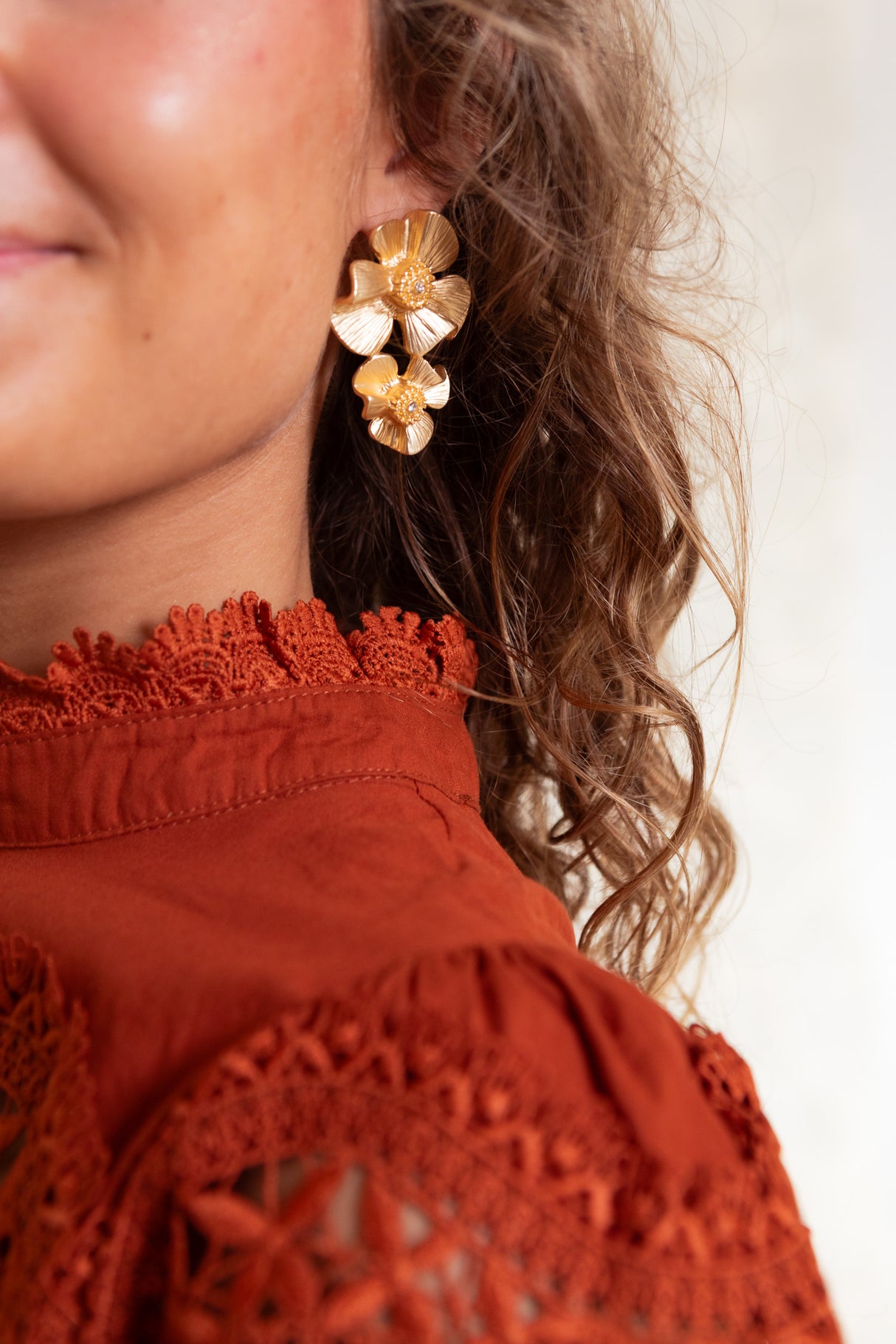 The Cinnamon Lace Blouse