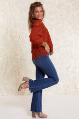 The Cinnamon Lace Blouse