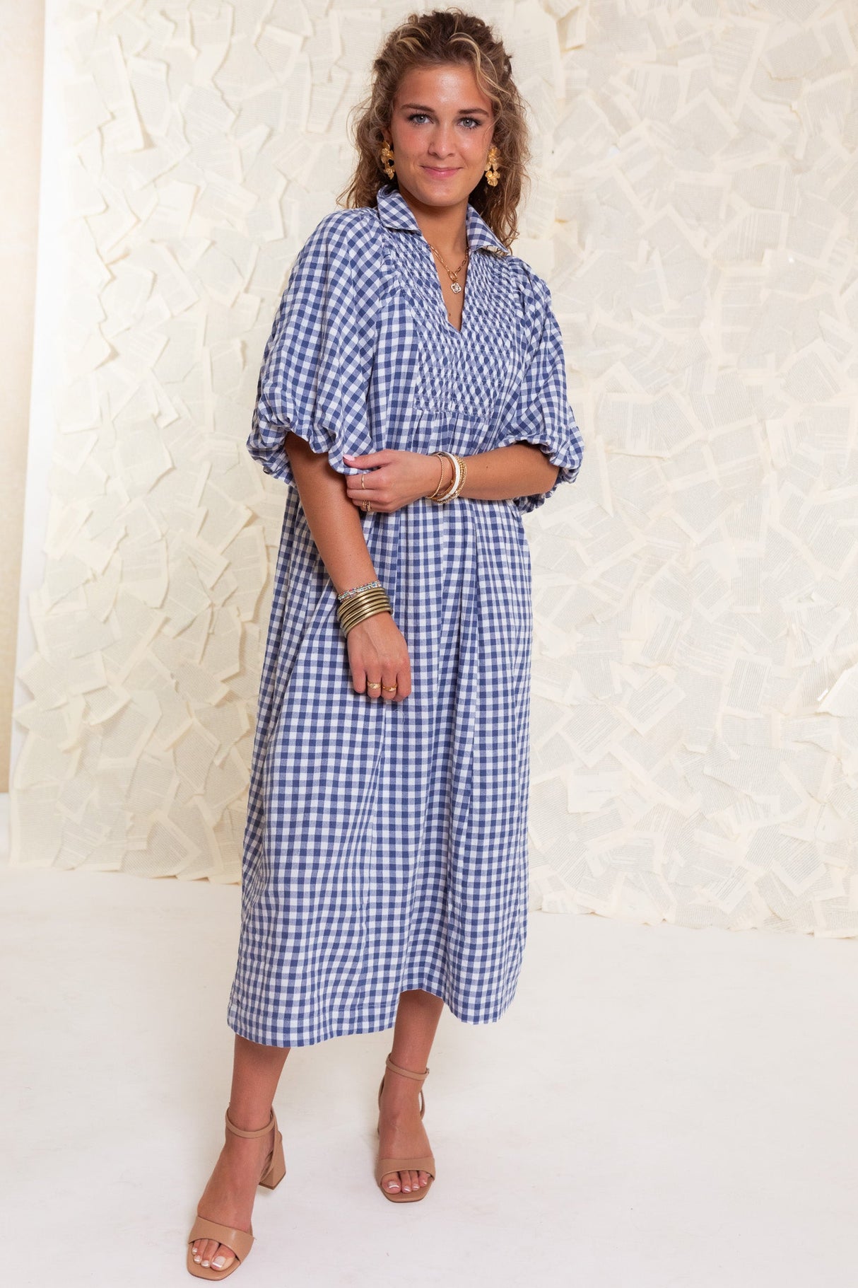 The Ottilie Gingham Midi Dress