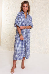 The Ottilie Gingham Midi Dress