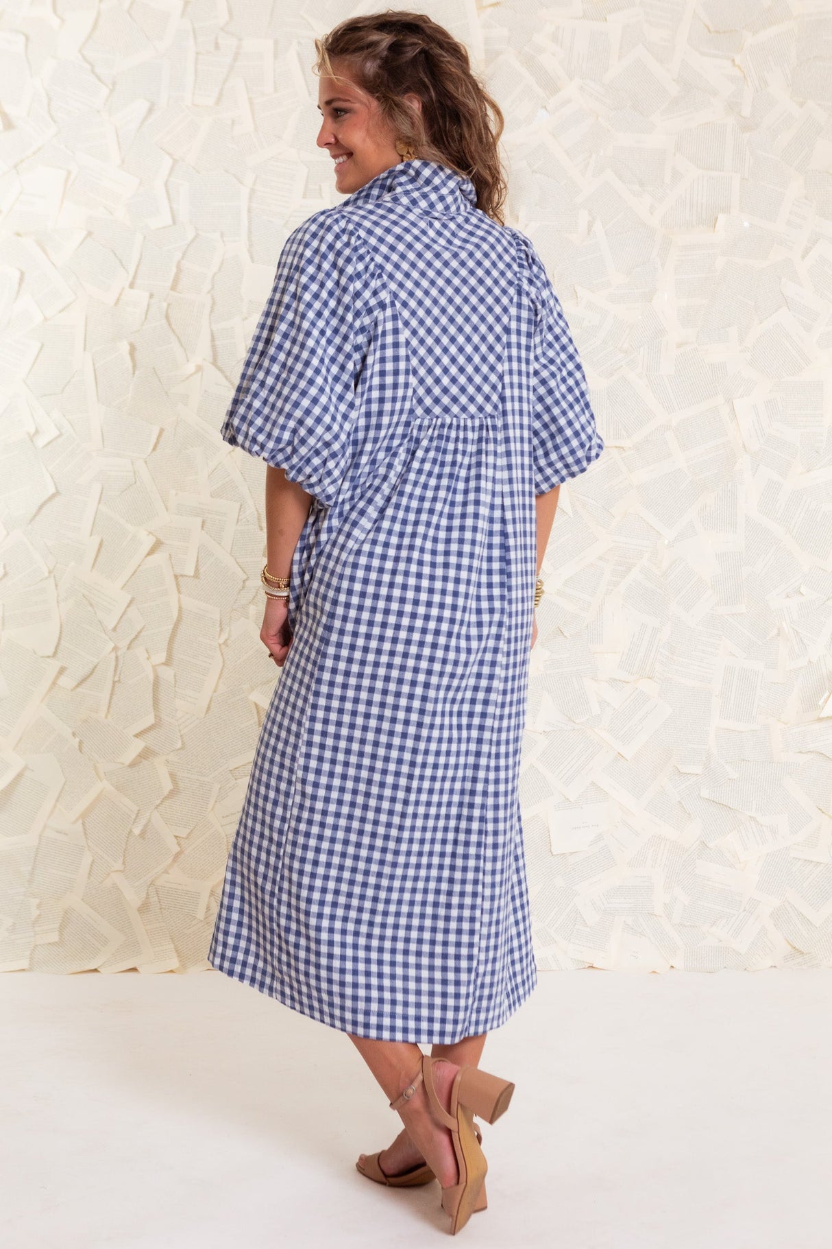 The Ottilie Gingham Midi Dress