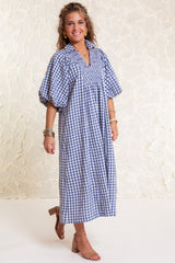 The Ottilie Gingham Midi Dress