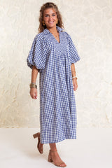 The Ottilie Gingham Midi Dress