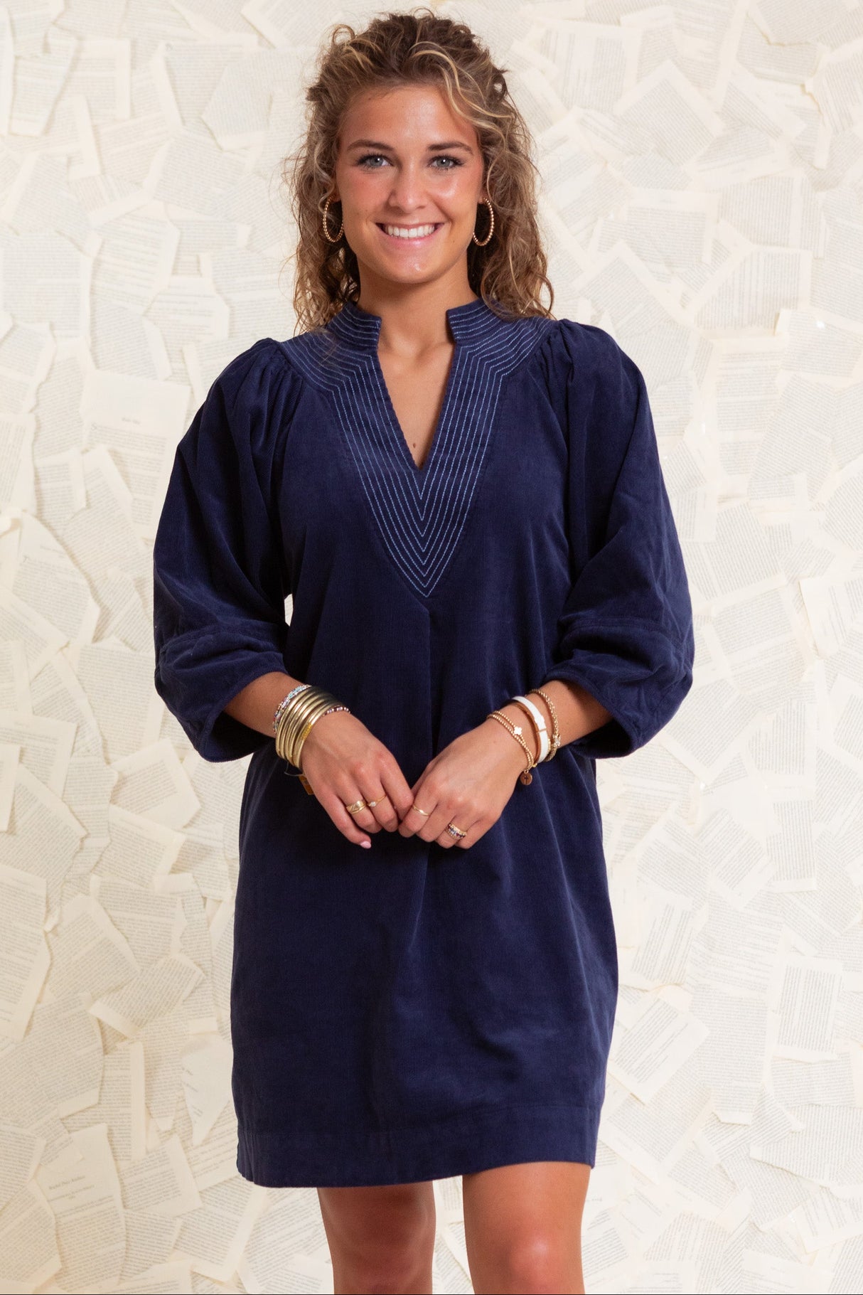 The Navy Notion Mini Dress