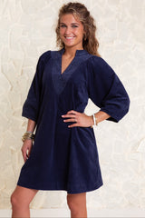 The Navy Notion Mini Dress