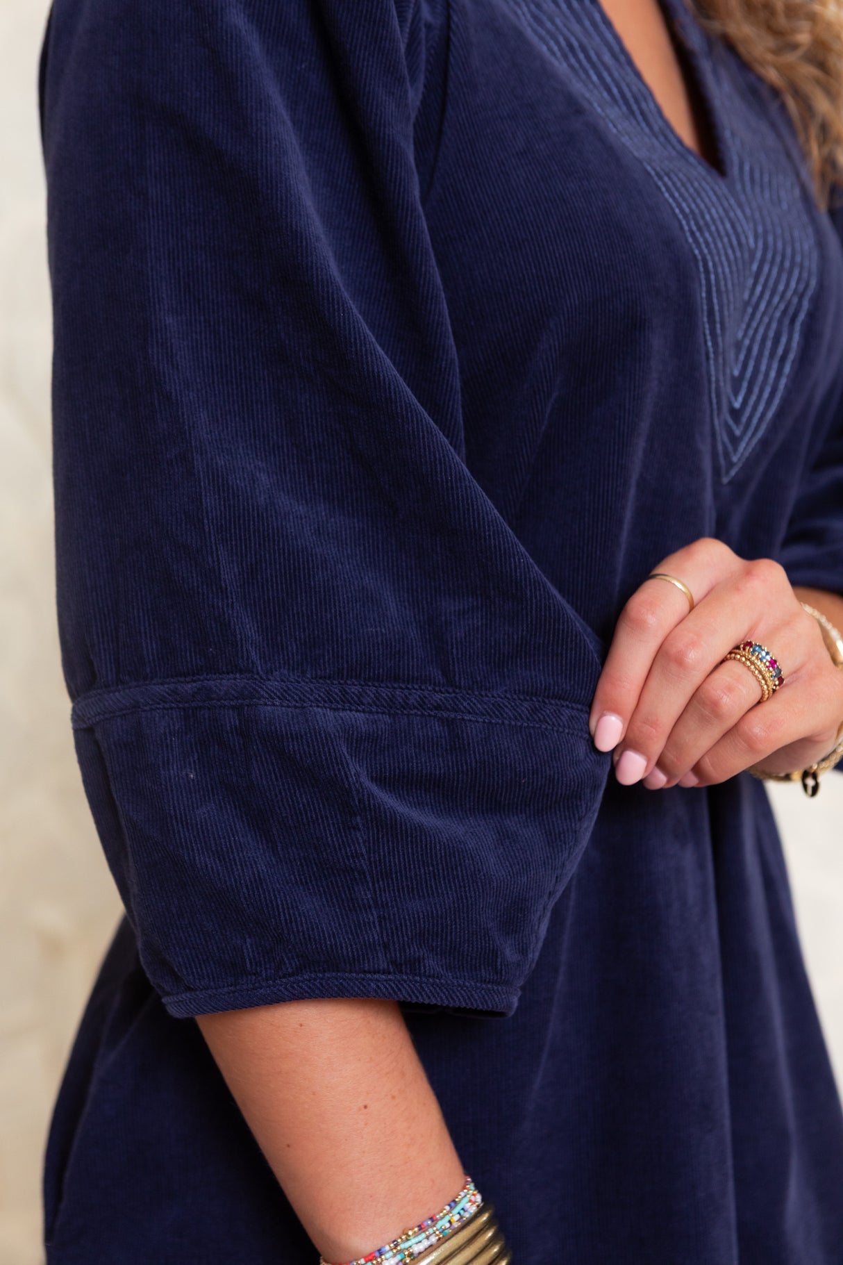 The Navy Notion Mini Dress