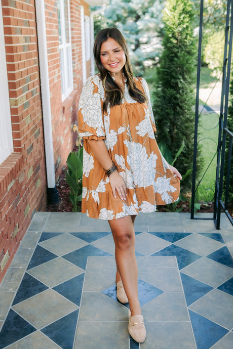The Floral Ember Dress