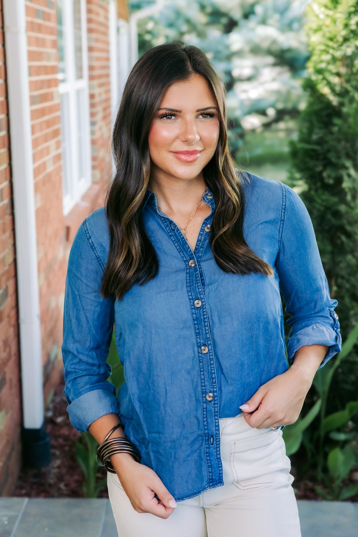 The Mabel Denim Top