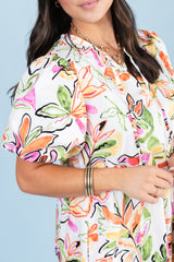 The Maggie Floral Printed Mini Dress