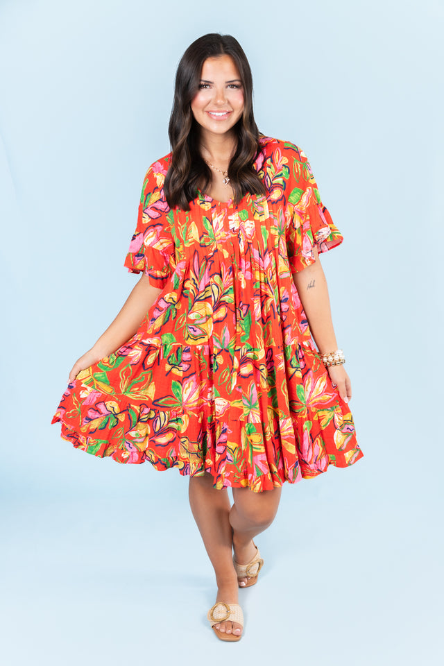 The Amelia Slub Mini Dress