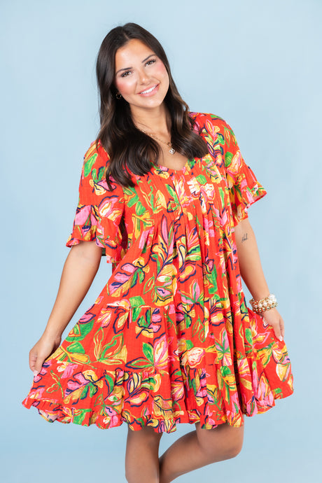 The Amelia Slub Mini Dress