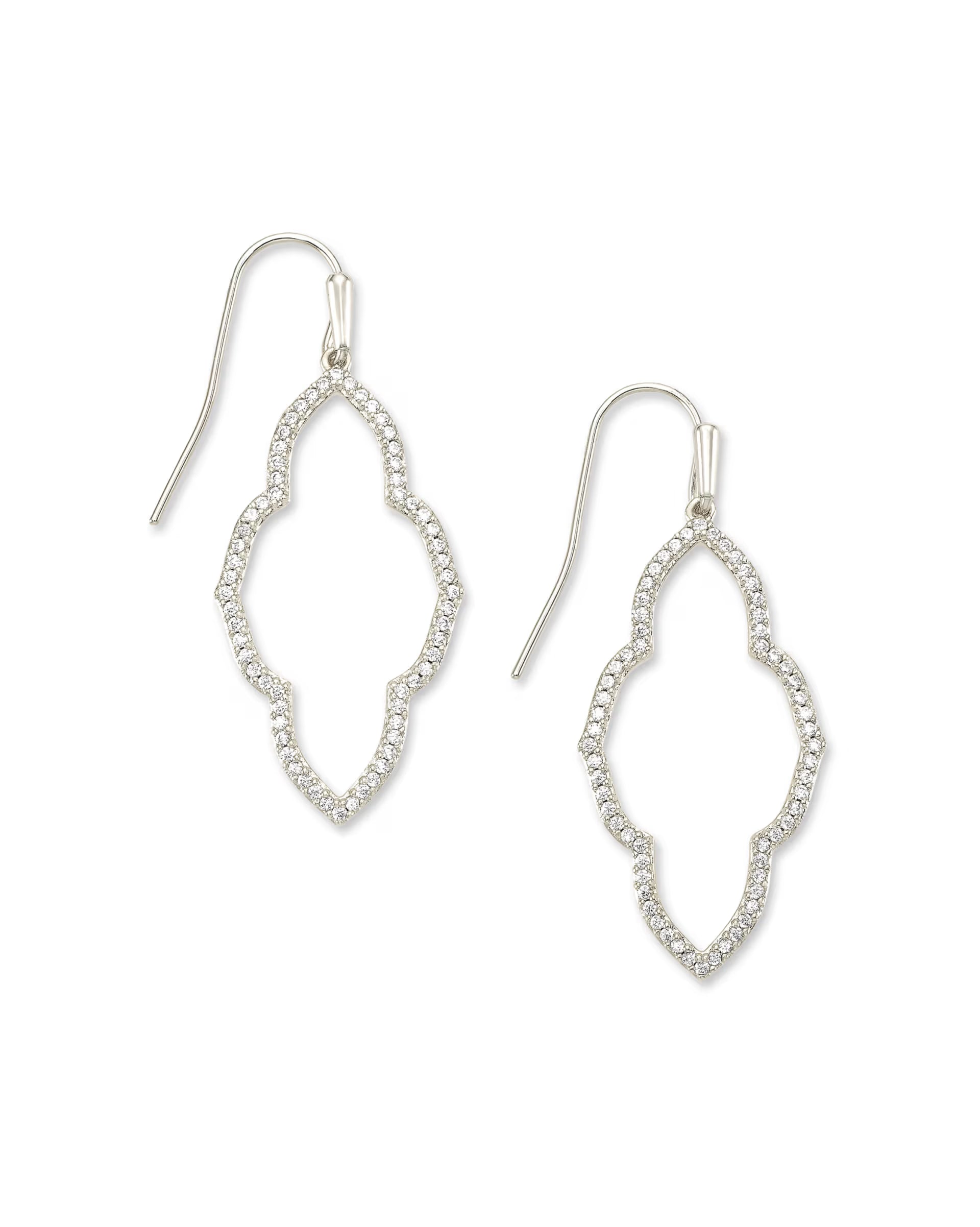 Kendra Scott | Abbie Silver Small Open Frame Earring